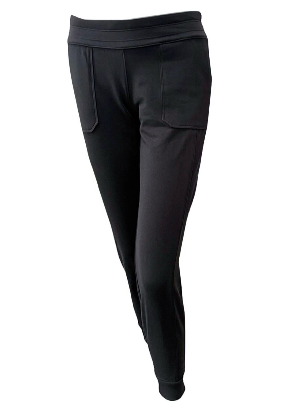 Athleta Metro Jogger Pants XS Black Zip Pocket Athleisure Stretch Activewear